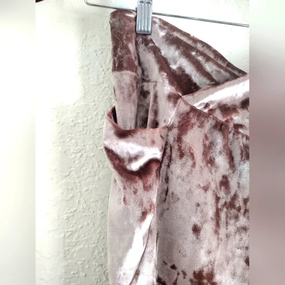 Fabletics Crushed Velour Crossover Leggings - Picture 8 of 9